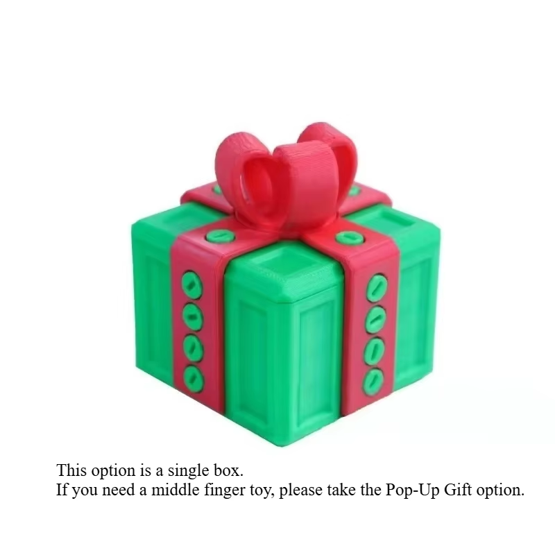 The Annoying Present with Middle Finger in a Box Gift Box with Screws Prank Surprise Pop-Up Novelty Funny Gifts for Adult Toys